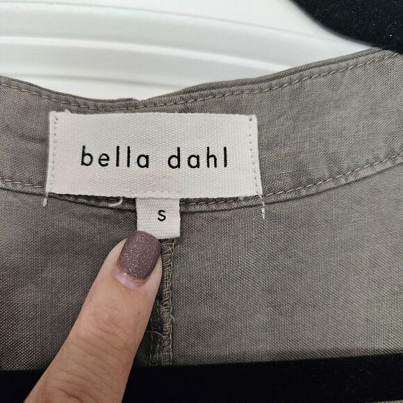 Bella Dahl green short sleeve Size S Jump suit with pockets & waist belt 017 - Picture 12 of 14